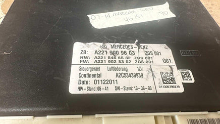A 221 900 96 03 Mercedes S400 ecm ecu computer 2007-2014 - Swan Auto