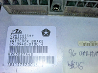 4686226 abs anti-lock brake control module 1996 Dodge Caravan