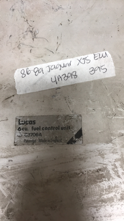 83706A Jaguar XJS ecu ecm computer 1986-1989