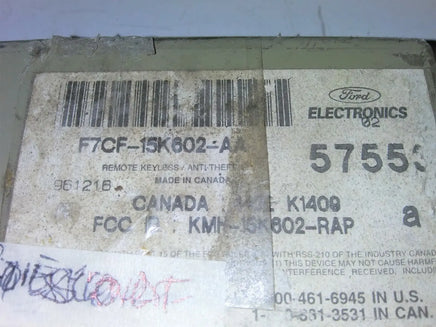 F7CF-15K602-AA Ford Escort 2000-2001 Keyless Entry Module