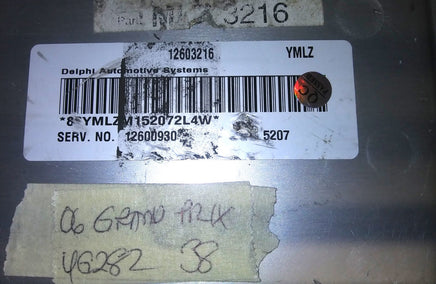 12603216 ecu ecm computer 2006 Pontiac Grand Prix **tested**