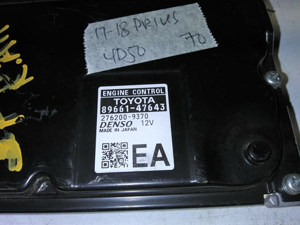 89661-47643 Toyota Prius 2017-2018 ecm ecu computer