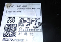 954A0-F2AM2 bcm body control module 2019-2020 Hyundai Elantra