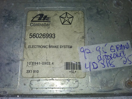 56026993 Jeep Grand Cherokee 1993-1995 ABS Control Module