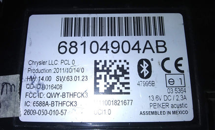 68104904AB Bluetooth Telematics Control Module 2011-2018 Jeep Grand Cherokee