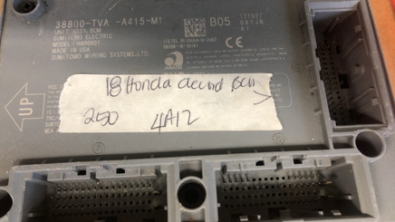 2018 Honda Accord ecm ecu computer 38800-TVA-A1415-M1