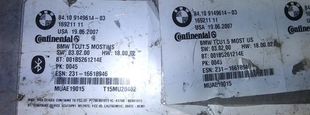 84.10 9149614-03 communication telematics control module 2007-2010 BMW X5
