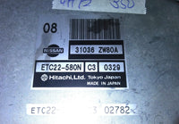 31036 ZW80A TCM transmission computer 2010 Nissan Versa