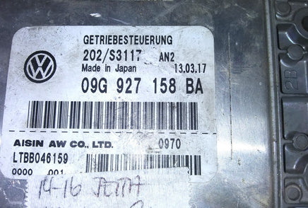 09G 927 158 BA TCM transmission computer 2014-2016 VW Jetta