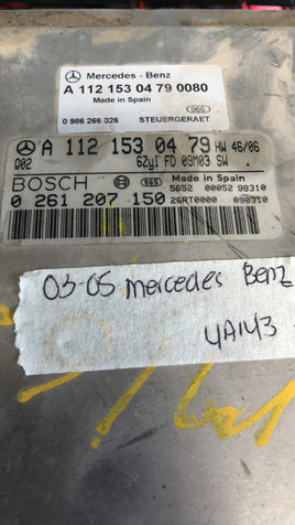 2003-2005 Mercedes-Benz S-CLASS engine control module A 112 153 04 79