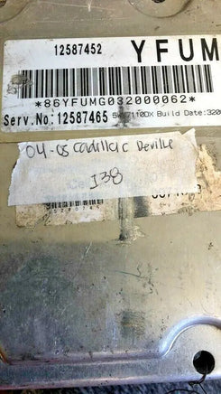 12587452 Cadillac Deville 2004-2005 ecm ecu computer