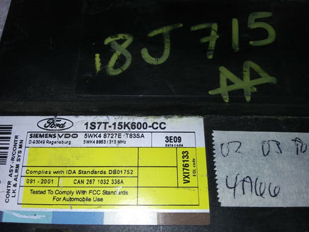 1S7T-15K600-CC Ford Focus 2002-2003 theft locking module