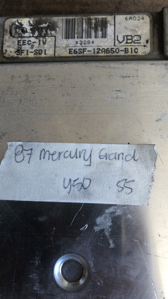 E6SF-12A650-B1C Mercury Grand Marquis ecu ecm computer 1987
