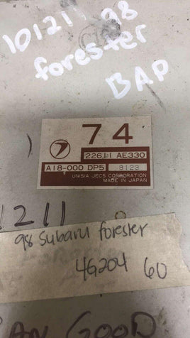 22611 AE330 Subaru Forester 1998 ecu ecm computer - Swan Auto