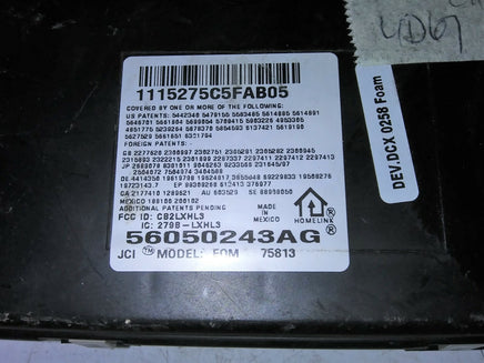 2005 Jeep Grand Cherokee Homelink garage door transmitter 56050243AG