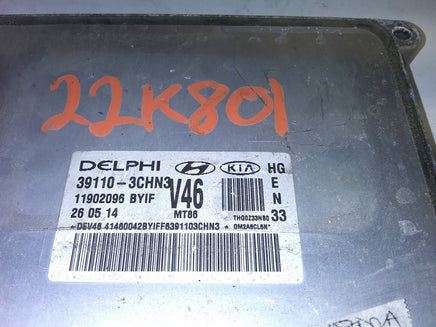 39110-3CHN3 ecu ecm computer 2012-2014 Hyundai Azera