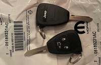 05189231AC Jeep Liberty 2005-2007 key with transponder EUROPEAN ONLY *NEW OEM*
