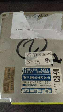 1987-1992 Daihatsu Charade ecm ecu computer 89660-87704-B