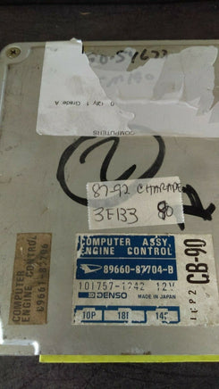 1987-1992 Daihatsu Charade ecm ecu computer 89660-87704-B