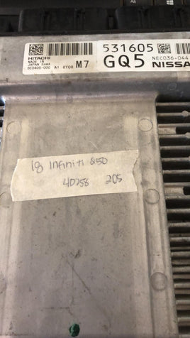 2018 Infiniti Q50 ecm  ecu computer NEC036-044