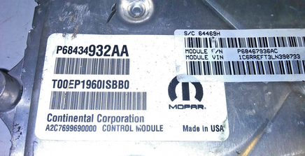 P68434932AA ecu ecm computer 2020-2023 Dodge Ram pickup