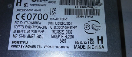 28388 3YV1A Bluetooth Module Control 2011-2014 Nissan Juke