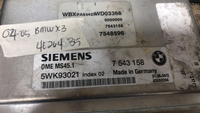 7 543 158 BMW X3 2004-2006 ecm ecu computer
