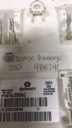 P68193350AC body control module computer 2014 Dodge Durango