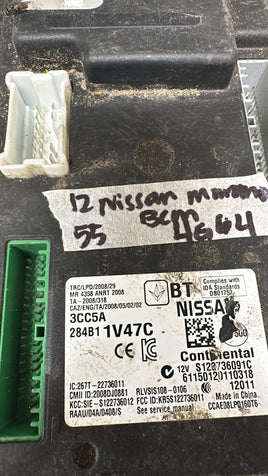 284B1 1V47C Nissan Rogue 2012 Body control module computer