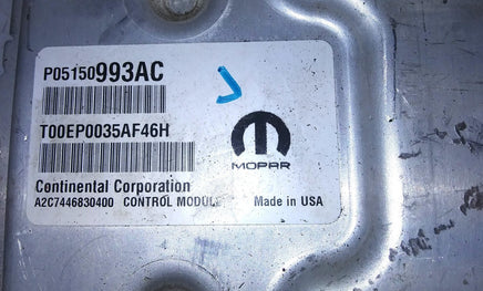 P05150993AC ecm ecu computer 2015 Chrysler 200