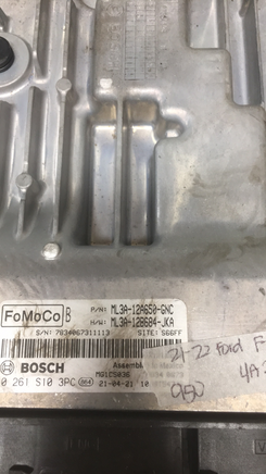 ML3A-12A650-GNC Ford F150 F-150 2021-2022  ecm ecu computer