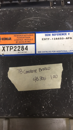 E9TF-12A650-APA Cardone ecm ecu computer 1978