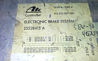 25528415 A abs module anti lock brake computer 1988-1990 Pontiac Bonneville