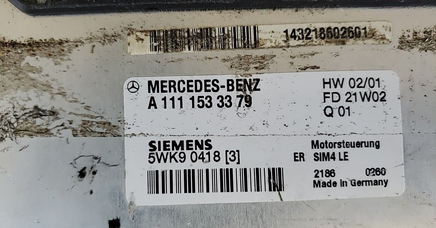 A 111 153 33 79 ecm ecu computer 2002 Mercedes C230