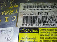 16187981 ecu ecm computer 1997-1998 Chevy Venture