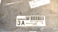 MEC112-010 ECM ECU computer 2010 Nissan Altima