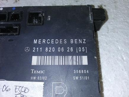 2003-2006 Mercedes E500 E320 passenger door control module 211 820 06 26 