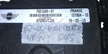 8TCRCVTJ05 tcm transmission computer module 2002-2008 Mini Cooper