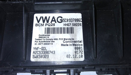 5C0937086C bcm body control module 2011 VW Jetta