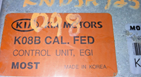 K08B CAL. FED ecu ecm computer 2000 Kia Sportage
