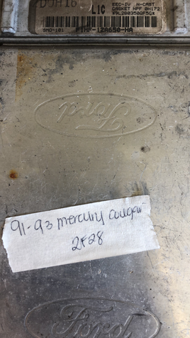 F1MF-12A650-HA Ford Thunderbird or Mercury Cougar  1990-1993 ecm ecu computer