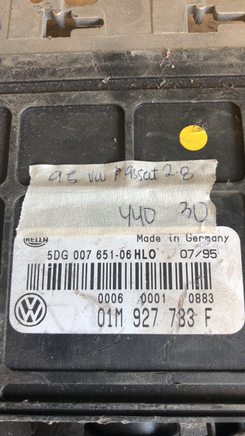 1995 Volkswagen VW  Passat tcm transmission computer 01M 927 733 F