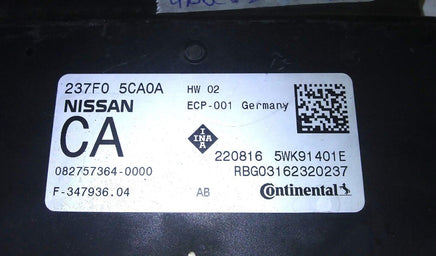 237F0 5CA0A VTC control module 2017 Infiniti Q60 - Swan Auto