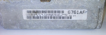 P04606761AF Dodge Intrepid or Concorde 1997 ECM ecu computer