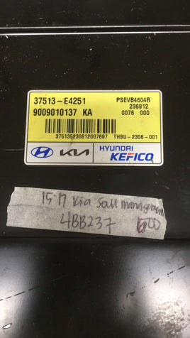 37513-E4251 battery management control module computer 2015-2017 Kia Soul