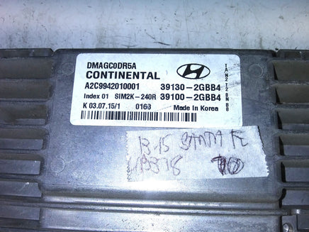 39130-2GBB4 ecm ecu computer 2013-2015 Hyundai Santa Fe