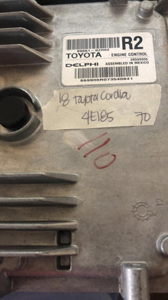 89661-0ZR02 Toyota Corolla 2018 ecm ecu computer