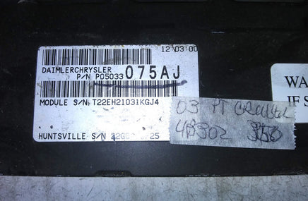P05033075AJ PT Cruiser 2003 ecu ecm computer