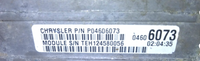 P04606073 ecm ecu computer 1995 Chrysler Sebring