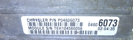 P04606073 ecm ecu computer 1995 Chrysler Sebring